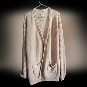 St John's Bay, tan, cardigan, 3xl